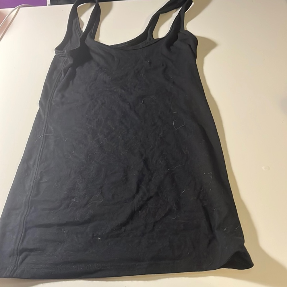 Black tank top